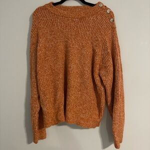 Ava & Viv Warm Orange Knit Top